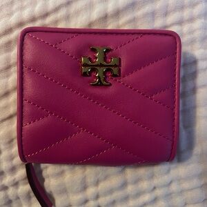 Tory Burch Fuchsia Quilted Wallet